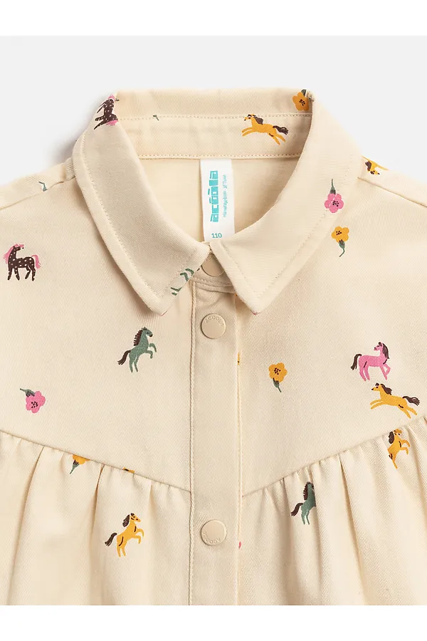 Платье ACOOLA, бежевый принт - фото 2