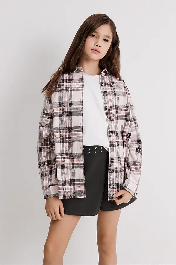 Рубашка ACOOLA, розовая клетка - фото 2