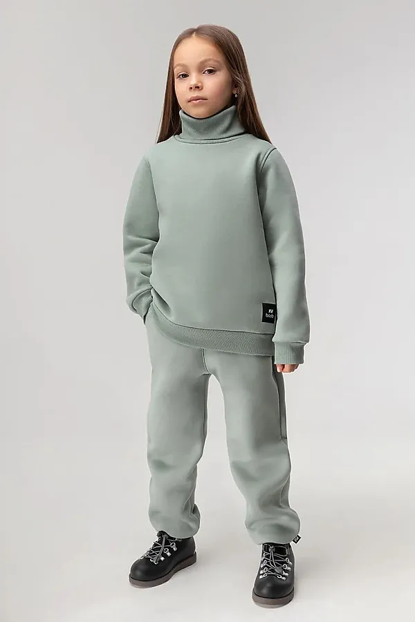 Костюм (Толстовка+Брюки) BODO, серо-зеленый - фото 2