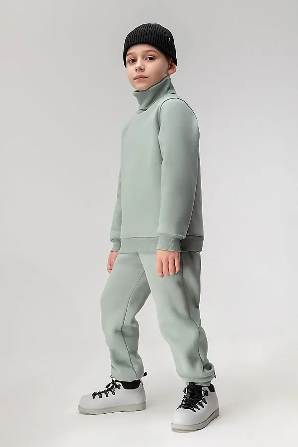 Костюм (Толстовка+Брюки) BODO, серо-зеленый - фото 2