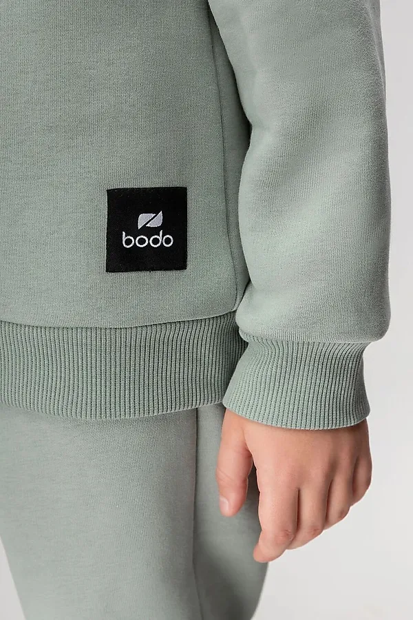 Костюм (Толстовка+Брюки) BODO, серо-зеленый - фото 2