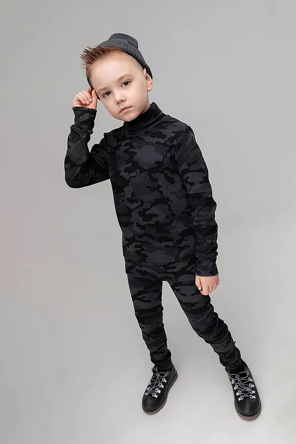 Костюм (Водолазка+Брюки) BODO-S, темно-серый камуфляж - фото 2