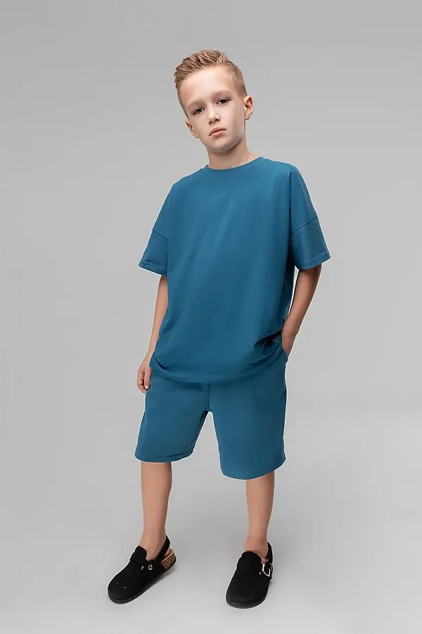 Костюм (Футболка+Шорты) BODO, индиго - фото 2