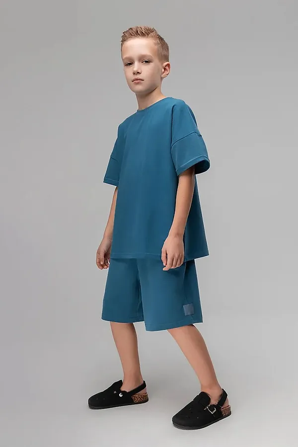 Костюм (Футболка+Шорты) BODO, индиго - фото 2