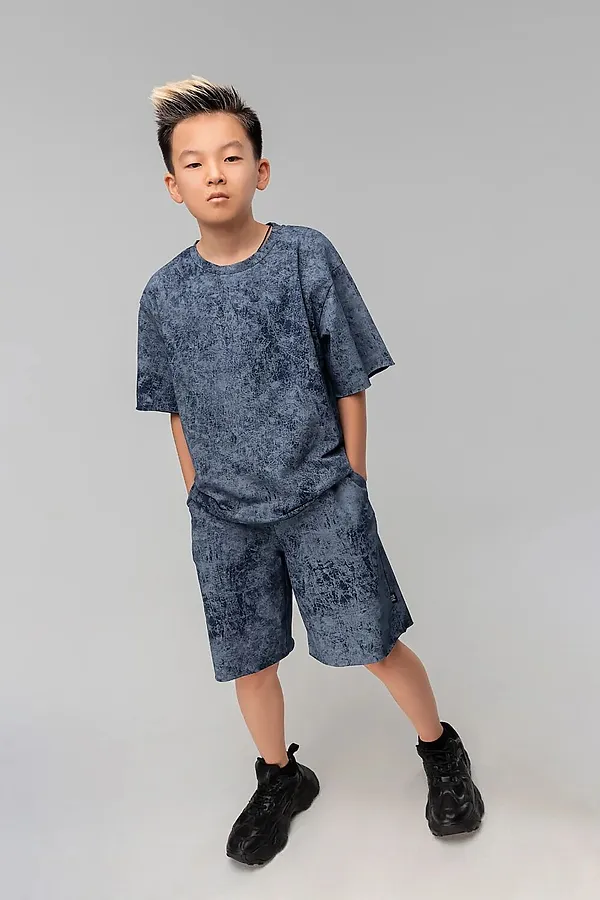 Костюм (Футболка+Шорты) BODO, синий - фото 2