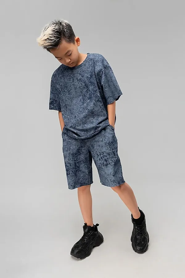 Костюм (Футболка+Шорты) BODO, синий - фото 2