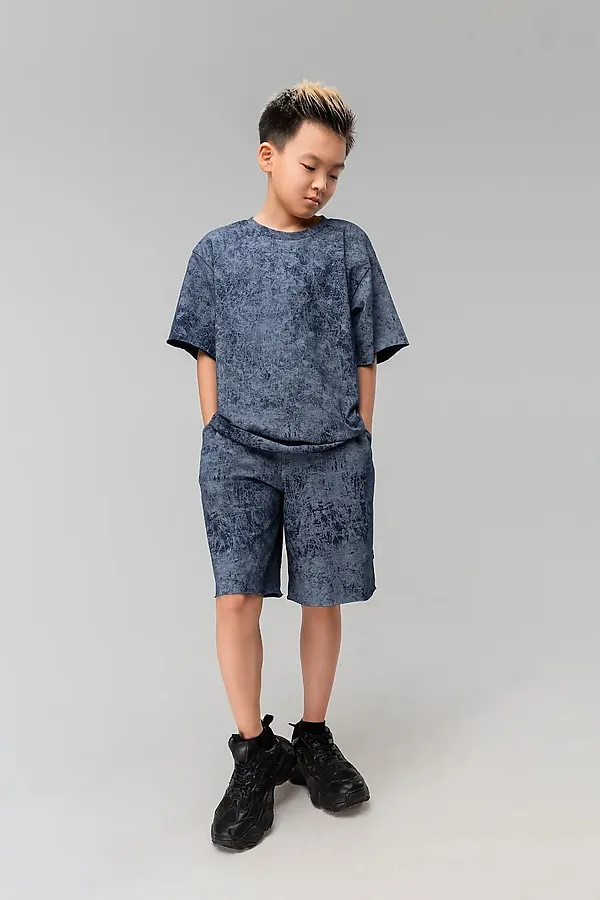 Костюм (Футболка+Шорты) BODO, синий - фото 2