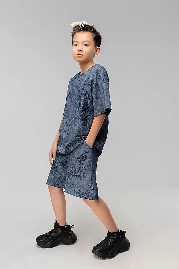 Костюм (Футболка+Шорты) BODO, синий - фото 2