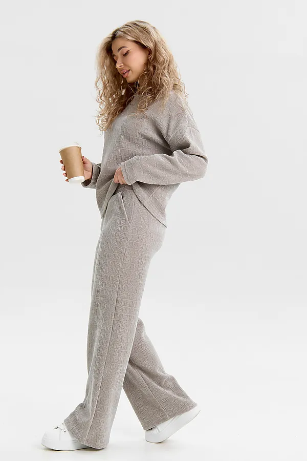 Костюм с брюками 37001 НАТАЛИ, жемчужно-серый - фото 2