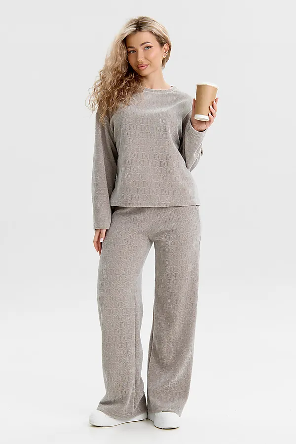 Костюм с брюками 37001 НАТАЛИ, жемчужно-серый - фото 2