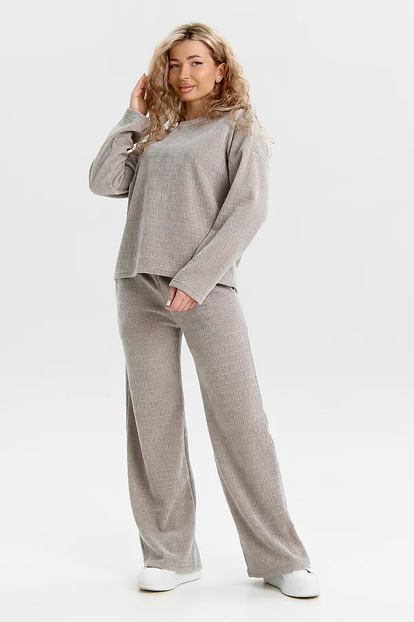 Костюм с брюками 37001 НАТАЛИ, жемчужно-серый - фото 2