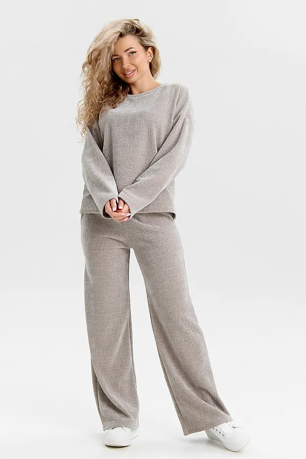 Костюм с брюками 37001 НАТАЛИ, жемчужно-серый - фото 2