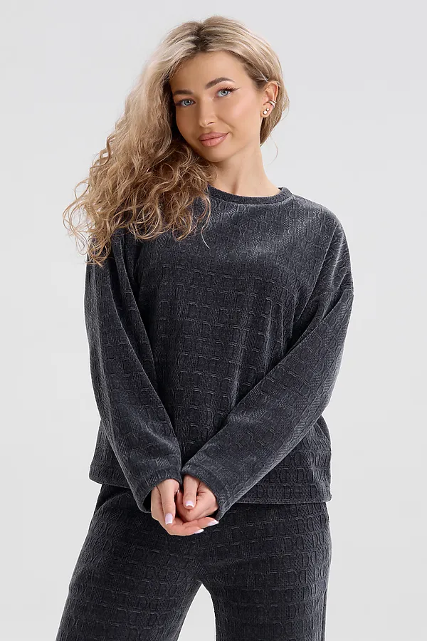 Костюм с брюками 37001 НАТАЛИ, графит - фото 2