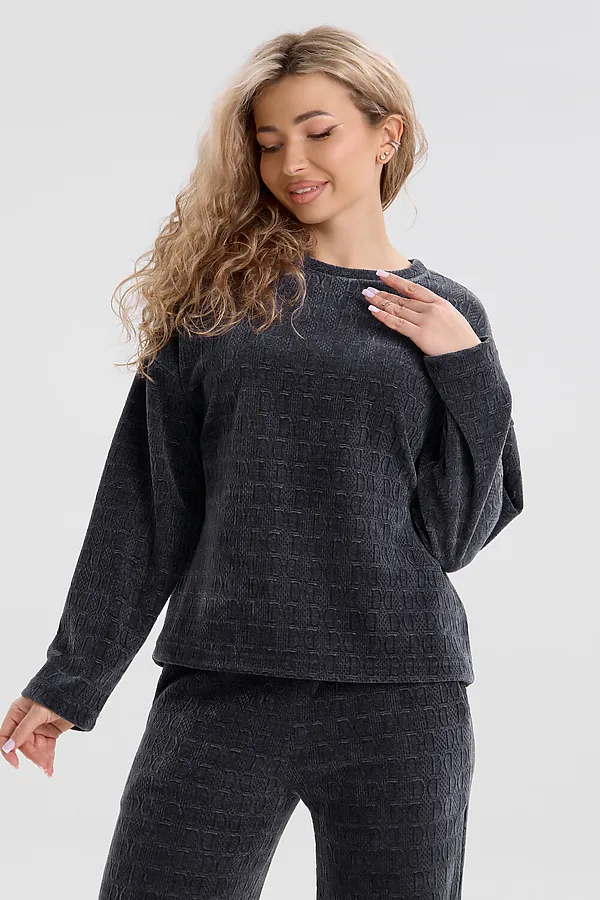 Костюм с брюками 37001 НАТАЛИ, графит - фото 2