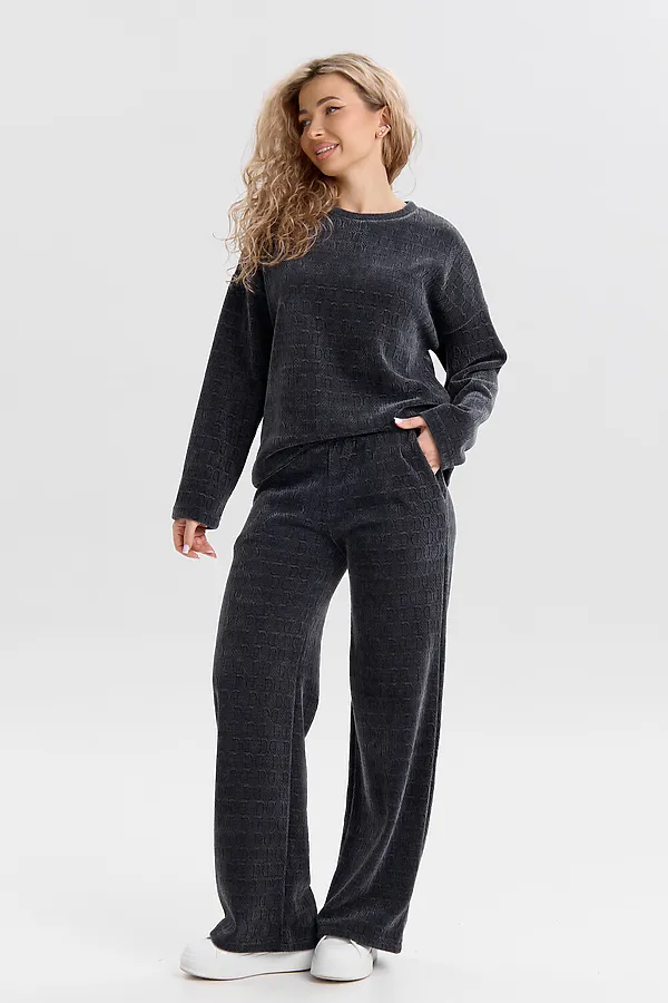 Костюм с брюками 37001 НАТАЛИ, графит - фото 2