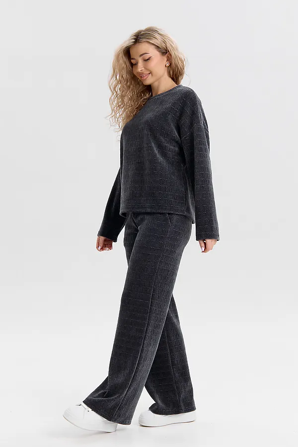 Костюм с брюками 37001 НАТАЛИ, графит - фото 2