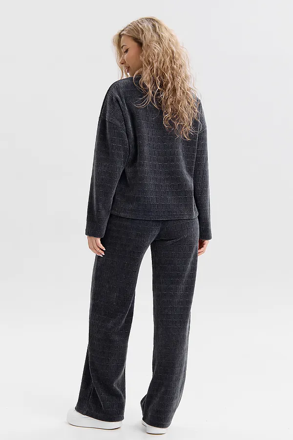 Костюм с брюками 37001 НАТАЛИ, графит - фото 2