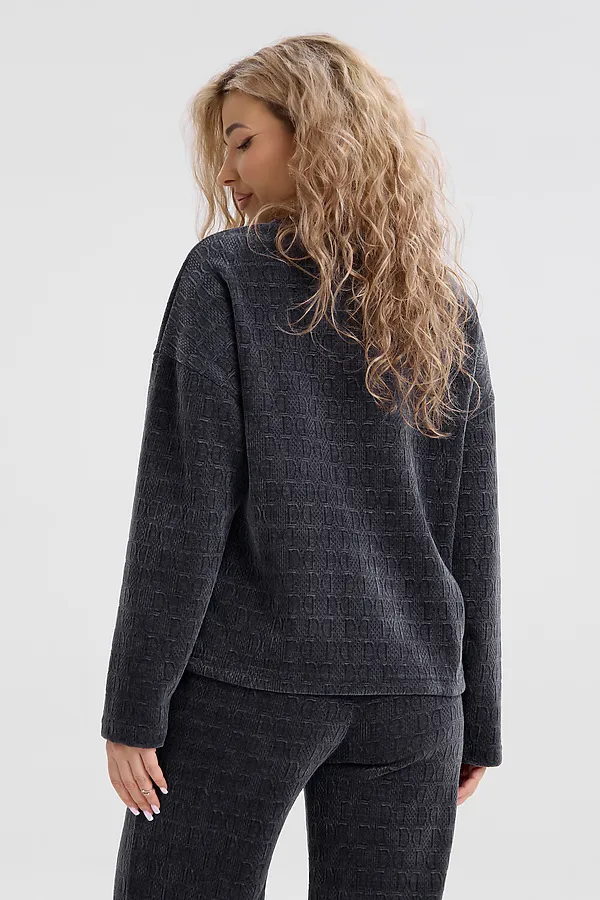 Костюм с брюками 37001 НАТАЛИ, графит - фото 2