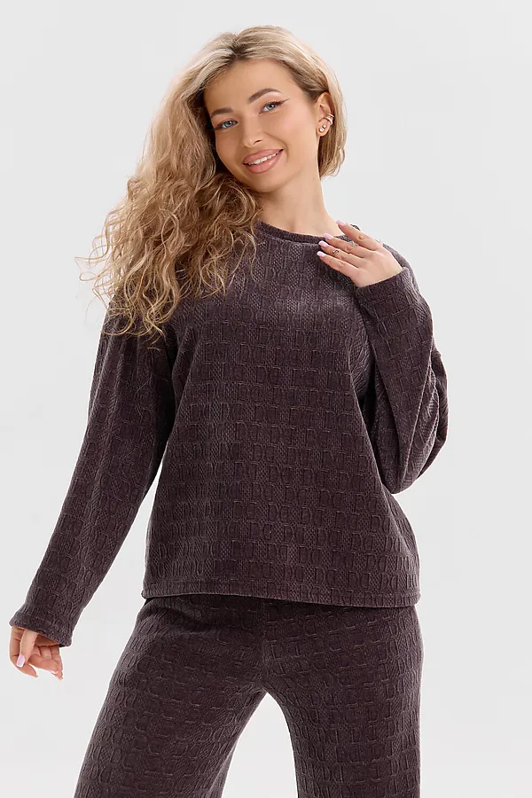 Костюм с брюками 37001 НАТАЛИ, серо-коричневый - фото 2