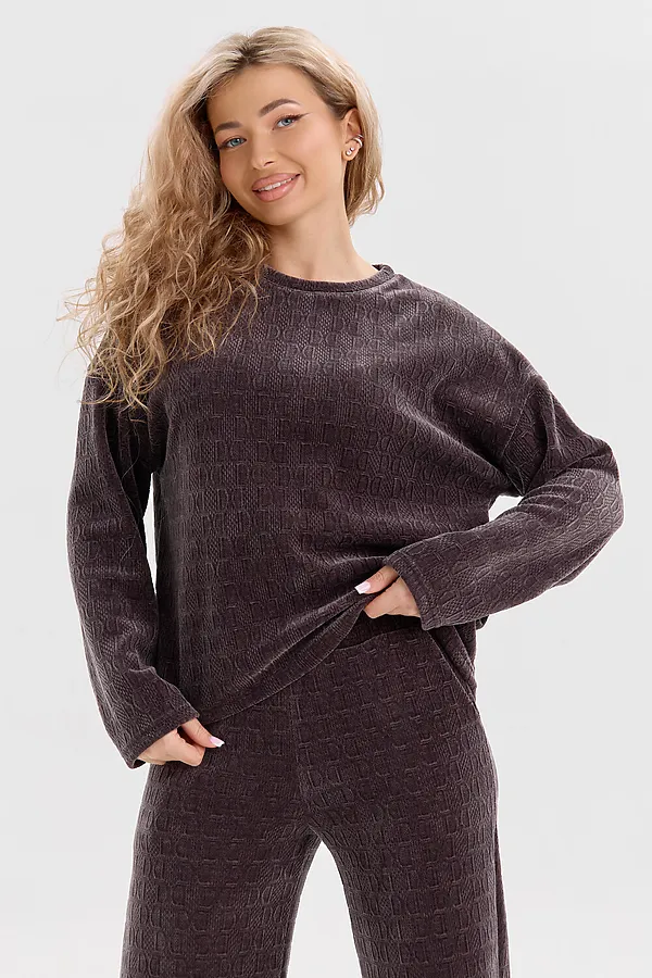 Костюм с брюками 37001 НАТАЛИ, серо-коричневый - фото 2