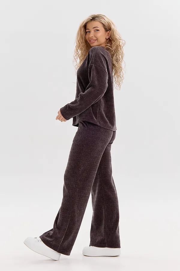 Костюм с брюками 37001 НАТАЛИ, серо-коричневый - фото 2