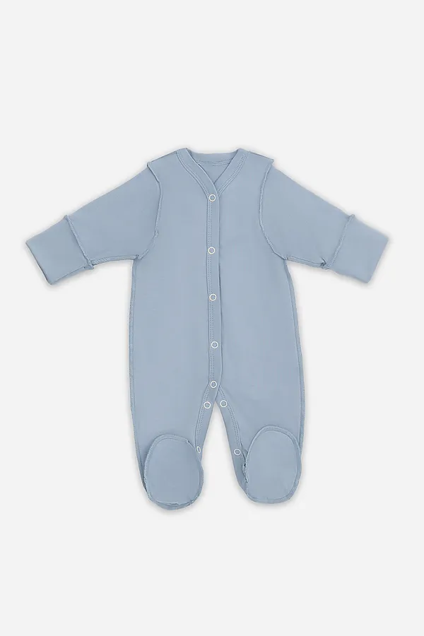 Комбинезон нательный детский (2шт.) MARK FORMELLE, машинки на бисквите +серо -голубой - фото 2