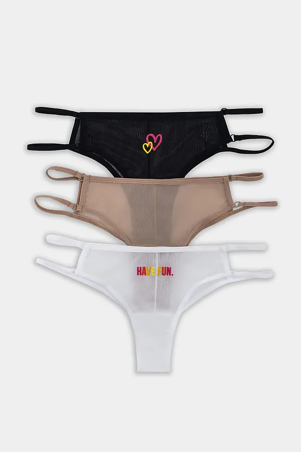 Трусы женские (3шт.) MARK FORMELLE, белый +печать - фото 2