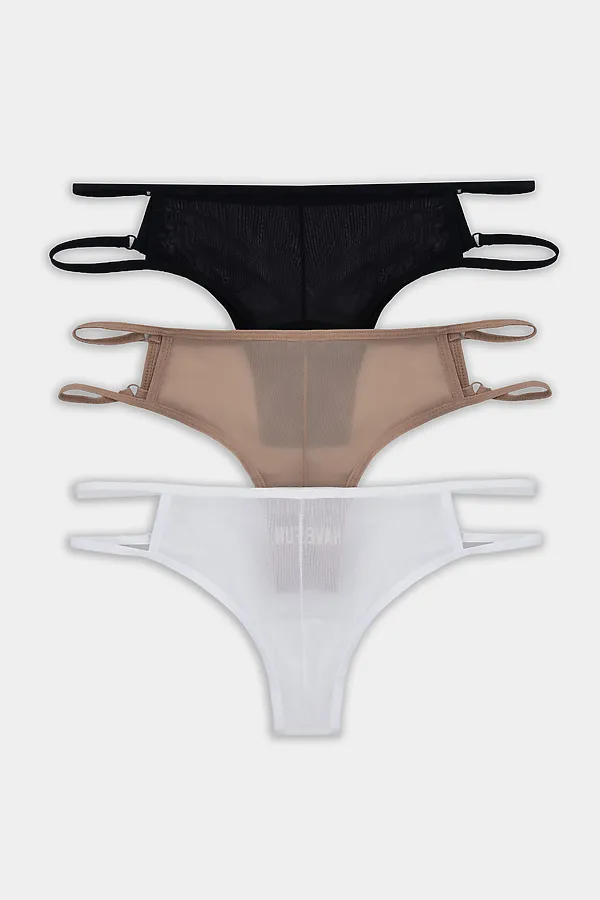 Трусы женские (3шт.) MARK FORMELLE, белый +печать - фото 2