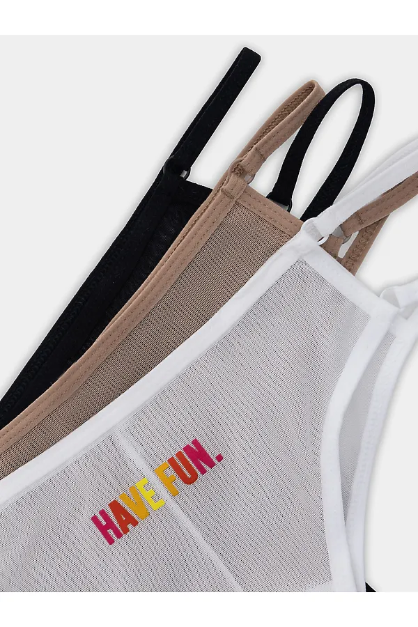 Трусы женские (3шт.) MARK FORMELLE, белый +печать - фото 2