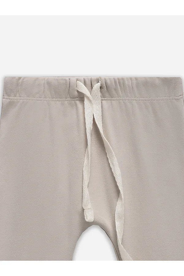 Комплект детский (боди, ползунки) MARK FORMELLE, молочный +серо -коричневый +печать - фото 2