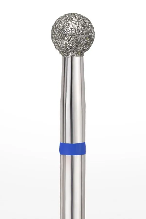 Manita Professional Фреза алмазная шар для аппаратного маникюра 866.104.001.048.050 ФАШ-5C, синяя насечка, ø 5 мм, 5 шт. KRISTALLER, - - фото 2