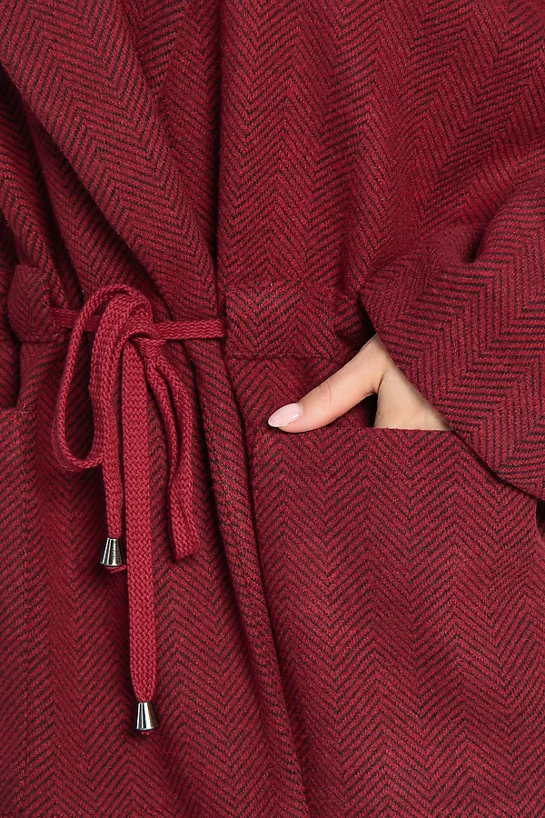 Пальто-пиджак LADY TAIGA, бордо - фото 2