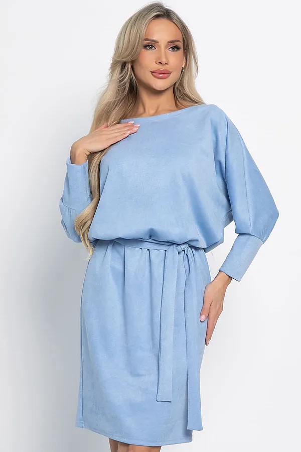 Платье LADY TAIGA, пыльно-голубое - фото 2