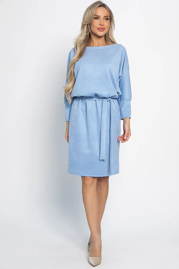 Платье LADY TAIGA, пыльно-голубое - фото 2