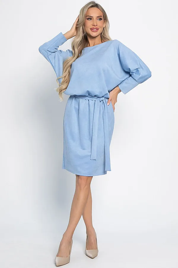 Платье LADY TAIGA, пыльно-голубое - фото 2