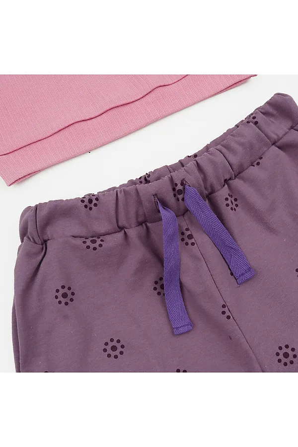 Комплект топ лапша, шорты кулирка YOULALA, розовый - фото 2