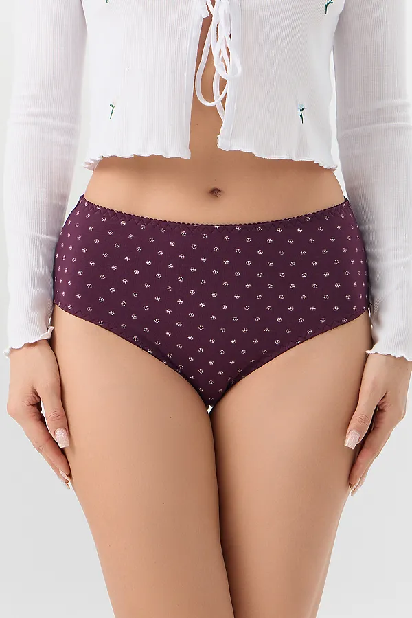 Трусы женские MARK FORMELLE, мелкие цветочки на сливовом - фото 2