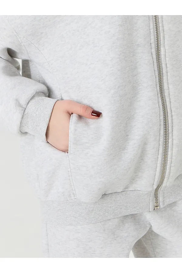 Толстовка женская MARK FORMELLE, серый меланж 4306-а - фото 2