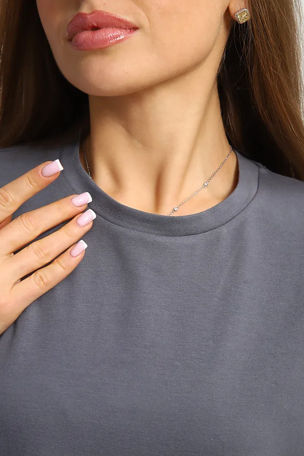 Футболка оверсайз 26012 НАТАЛИ, графит - фото 2