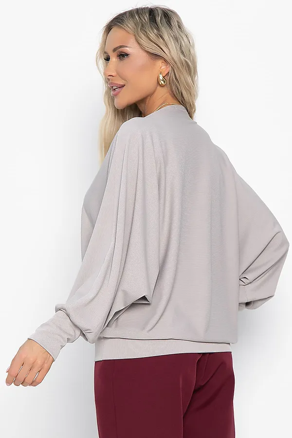 Блуза Муза LADY TAIGA, серо-бежевая - фото 2