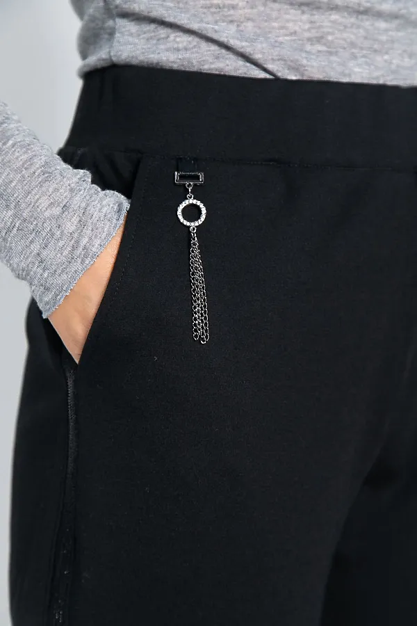 Брюки трикотажные Броуди LADY TAIGA, черные - фото 2