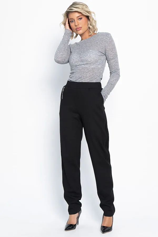 Брюки трикотажные Броуди LADY TAIGA, черные - фото 2