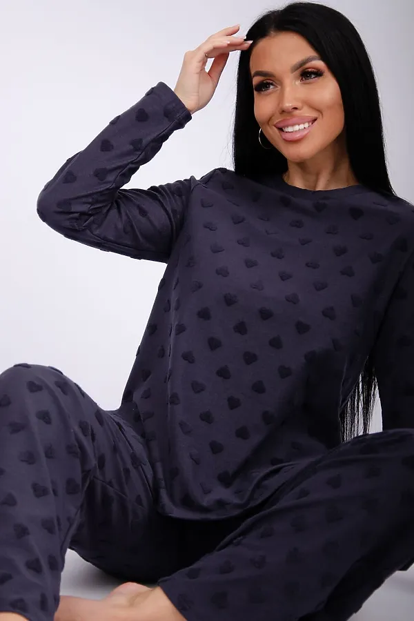 Пижама с брюками Лёгкость НАТАЛИ, графит - фото 2