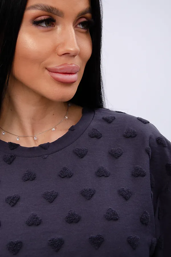 Пижама с шортами Кэнди НАТАЛИ, графит - фото 2