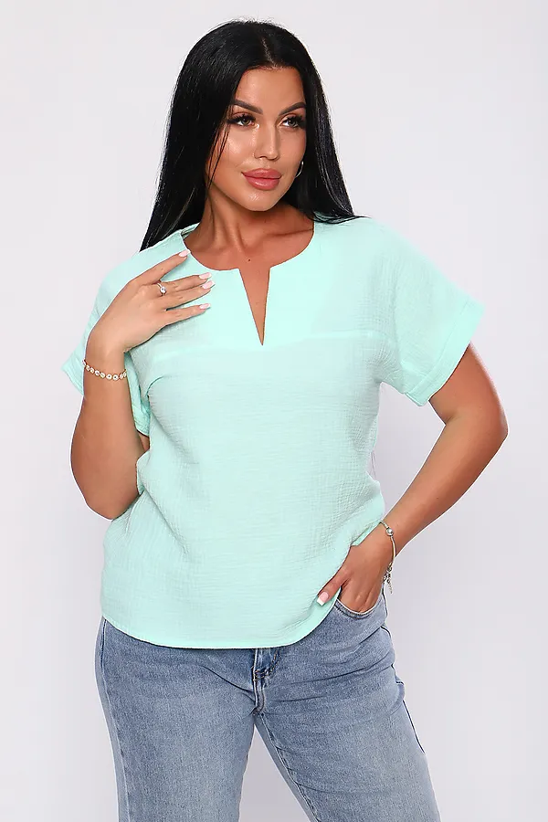 Футболка 32743 НАТАЛИ, ментол - фото 2