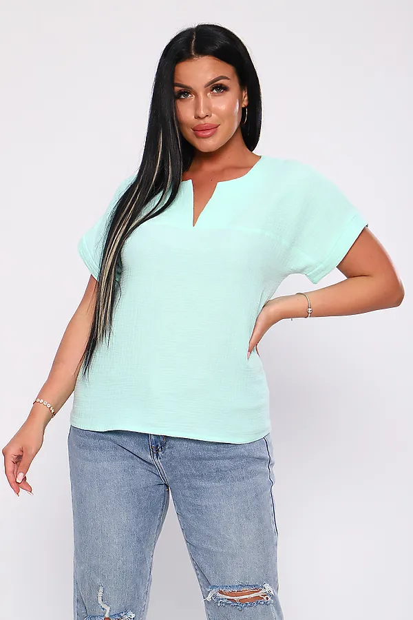 Футболка 32743 НАТАЛИ, ментол - фото 2