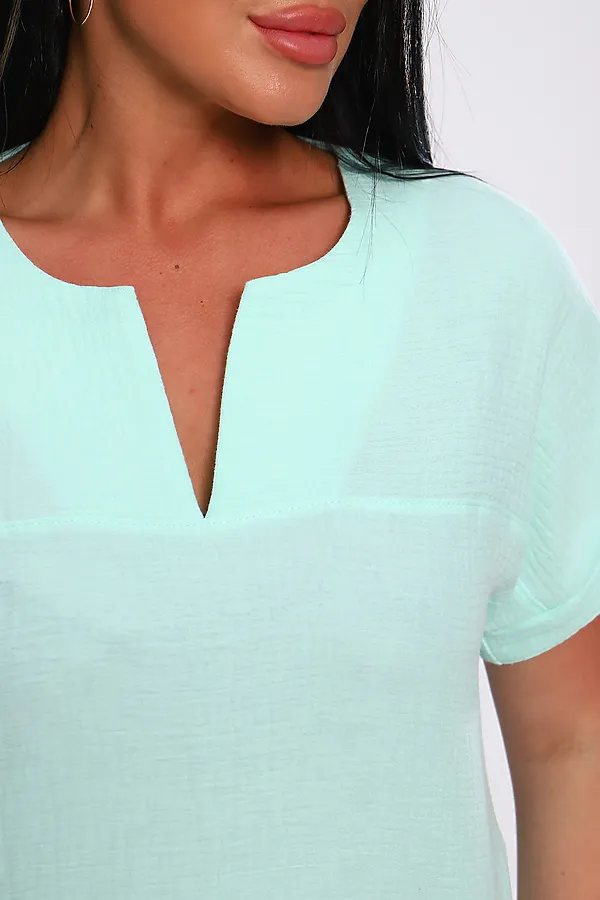 Футболка 32743 НАТАЛИ, ментол - фото 2