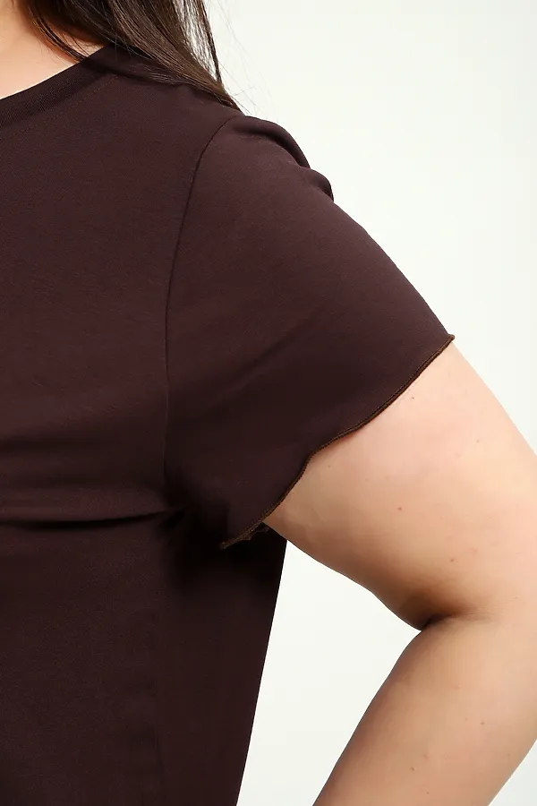 Пижама с шортами ПЖ-010 НАТАЛИ, кофе - фото 2