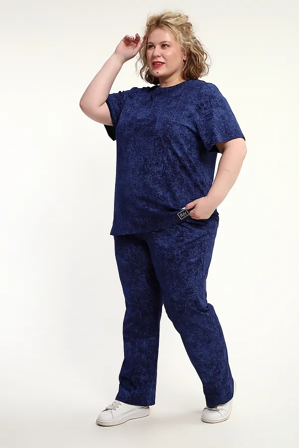 Костюм с брюками с брюками КЖ-009 НАТАЛИ, синий - фото 2