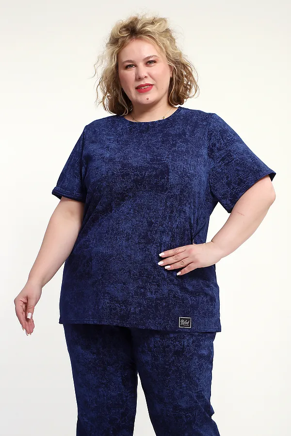 Костюм с брюками с брюками КЖ-009 НАТАЛИ, синий - фото 2